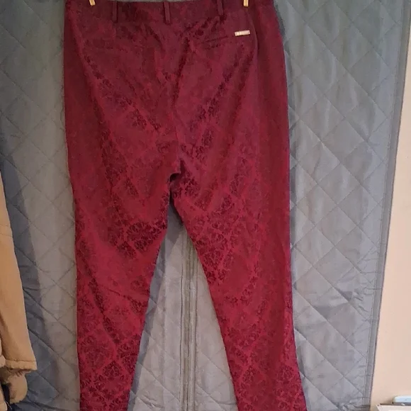 Michael Kors Red Patterned Trousers - Picture 5 of 5